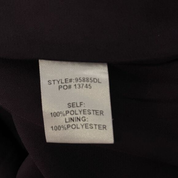 Skies are Blue Women's Medium Purple Floral Long Sleeve Knee Length Dress - Picture 9 of 9